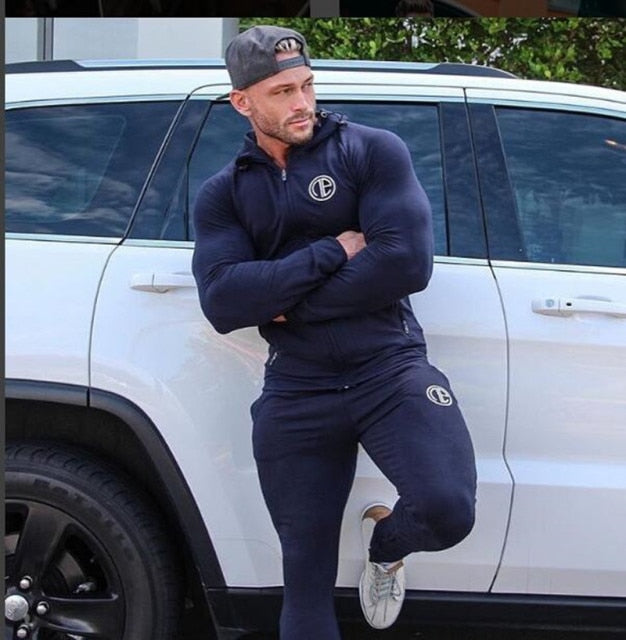 Man Running Sets Men Sport Suits Hoodies Pants Sets Sweatshirt Sweatpants Sportswear Gym Fitness Tracksuit Male Casual Joggers