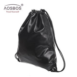 Glossy Leather Sports Backpack