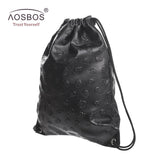 Glossy Leather Sports Backpack