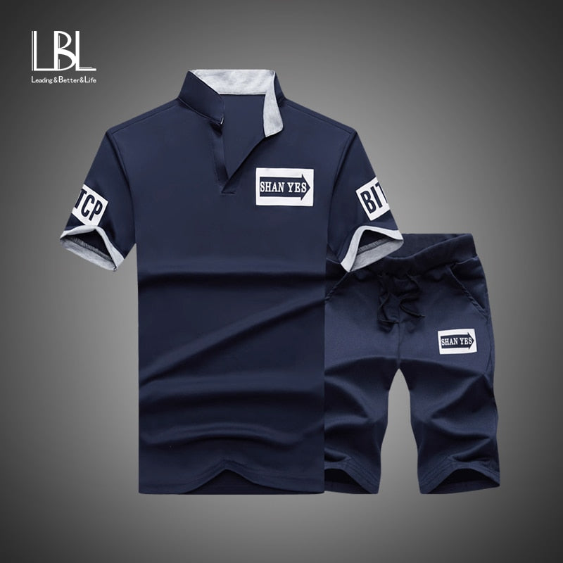 Men Sporting Suit Mens Masculino Two Piece