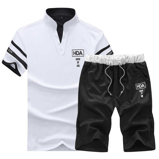 Men Sporting Suit Mens Masculino Two Piece