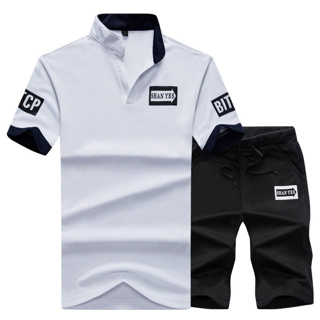 Men Sporting Suit Mens Masculino Two Piece