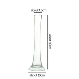 GIEMZA Glass High Vase Transparent Hydroponic Air Plant 1pc Cylinder Tube Round Tall Flower Vases Pure Tool for Home