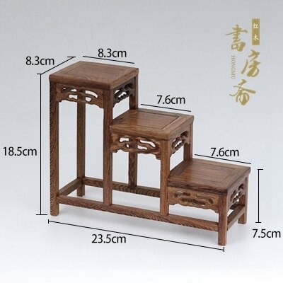 bonsai stand 3 floor Display Shelf Flower Stands 3 level echelon Vase Tray Bonsai Planter Pots Stand