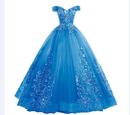 Gryffon Quinceanera Dresses Party Prom Lace Embroidery Off The Shoulder Ball Gown 5 Colors Quinceanera Dress Plus Size