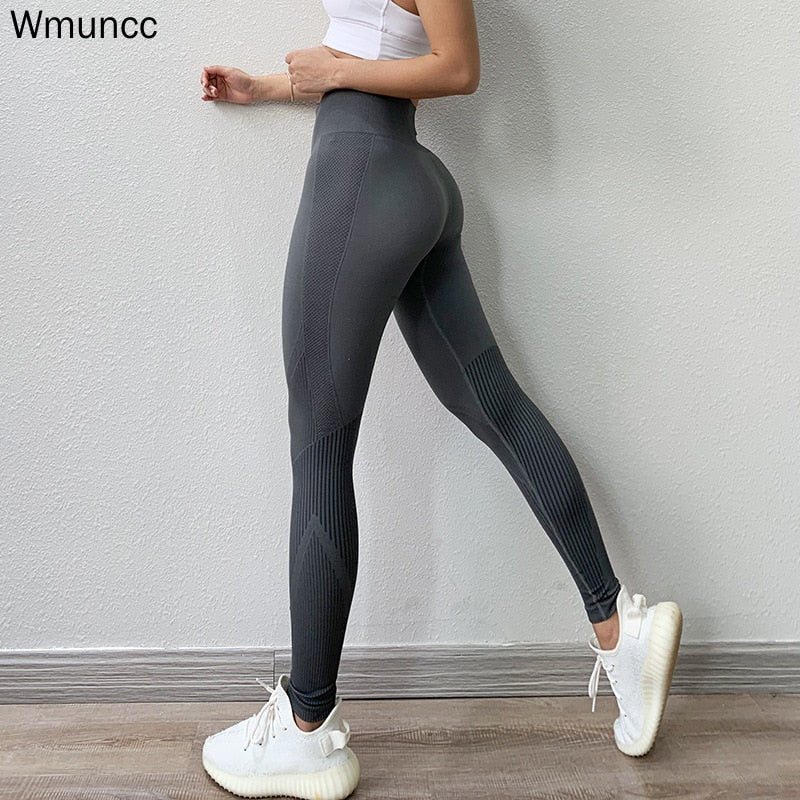 Fitness High Waist Legging Tummy Control Seamless Energy Gymwear Workout Running Activewear Yoga Pant Hip Lifting Trainning Wear