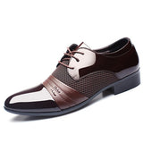 Mazefeng Fashion Slip On Men Dress Shoes Men Oxfords Fashion Business Dress Men Shoes 2020 New Classic Leather Men'S Suits Shoes
