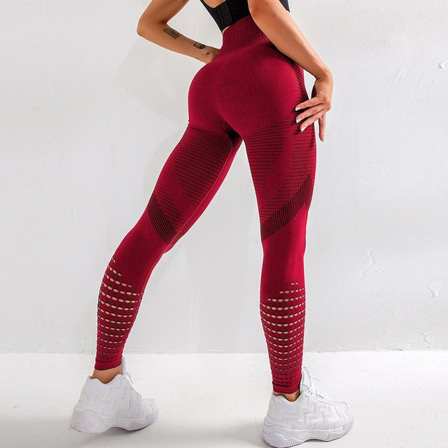 CHRLEISURE Women High Waist Push Up Leggings Seamless Fitness Legging Workout Legging For Women Casual Jeggings 4Color