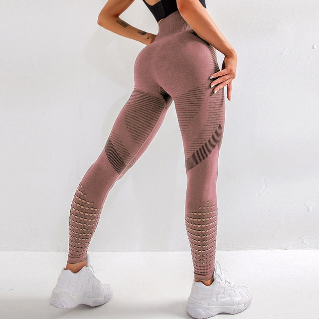 CHRLEISURE Women High Waist Push Up Leggings Seamless Fitness Legging Workout Legging For Women Casual Jeggings 4Color