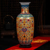 Luxury Jingdezhen Antique Longevity Porcelain Enamel Floor Vase Classical Decoration Large Chinese Vases Ancient Palace Vases