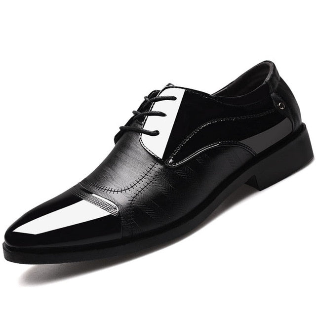 Business Luxury OXford Shoes Men Breathable Leather Shoes Rubber Formal Dress Shoes Male Office Party Wedding Shoes Mocassins ty