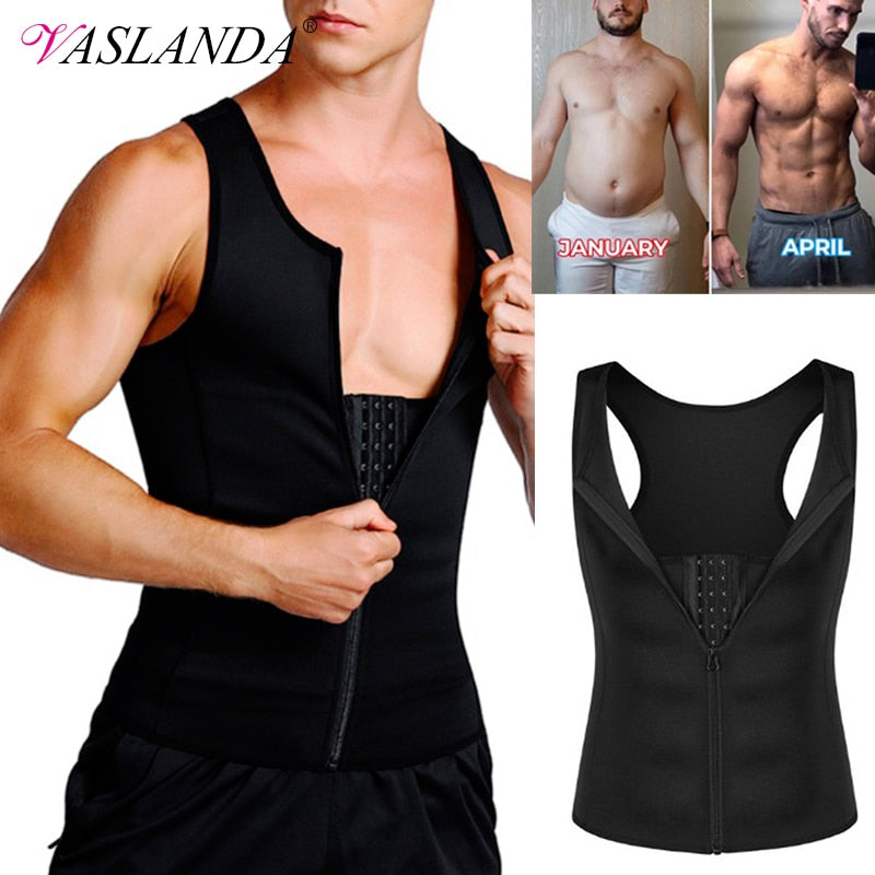 Men Body Shaper Compression Shirt Slimming Tops Abdominal Shapewear Workout  T Shirt