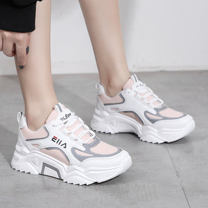 Women Running Shoes Platform Non-slip Women Sports Shoes High Quality Comfortable Trend Sneakers White Shoes Zapatos De Mujer