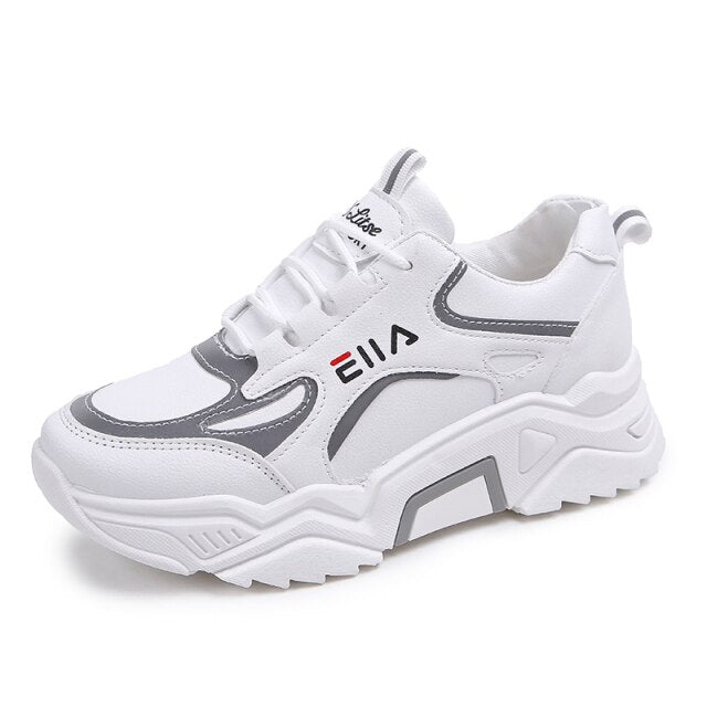 Women Running Shoes Platform Non-slip Women Sports Shoes High Quality Comfortable Trend Sneakers White Shoes Zapatos De Mujer