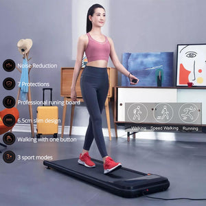 Urevo U1 Fitness Walking Machine Ultra Thin Smart Treadmill Outdoor Indoor Exercise Gym Equipment LED Maximum Speed 6.0km/h