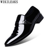 Black Designer Formal Oxford Shoes For Men Wedding Shoes Leather Italy Pointed Toe Mens Dress Shoes 2021 Sapato Oxford Masculino