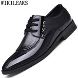 Black Designer Formal Oxford Shoes For Men Wedding Shoes Leather Italy Pointed Toe Mens Dress Shoes 2021 Sapato Oxford Masculino