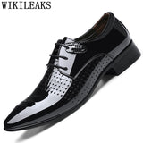 Black Designer Formal Oxford Shoes For Men Wedding Shoes Leather Italy Pointed Toe Mens Dress Shoes 2021 Sapato Oxford Masculino