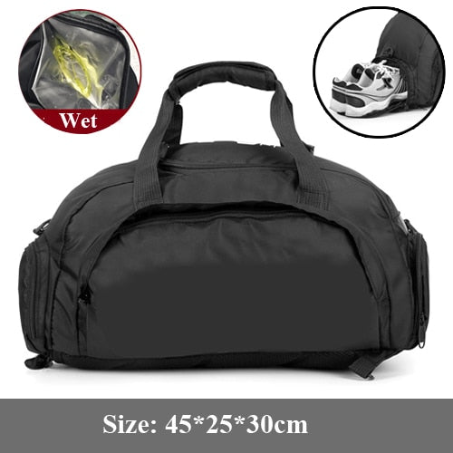 Dry Water Wet Separation Men Fitness Bag Waterproof Gym Sport Women Bag Outdoor Fitness Portable Ultralight Yoga Sports Bag