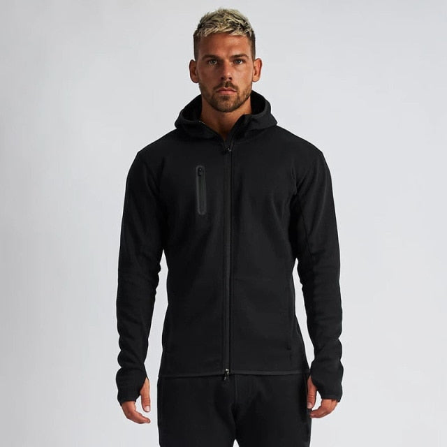 ROEGADYN Tracksuit For Men Hoodie Fitness Gym Clothing Men Running Set Sportswear Jogger Men'S Tracksuit Winter Suit Sports Gym