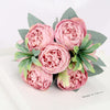 30cm Rose Silk Peony Artificial Flower Pink DIY Home Living Room Garden Wedding Decoration Fake Flowers for Vase Cheap Bouquet