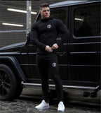 Men's Hoodie Jacket + Pants Tracksuit Male splice Long Sleeve Casual 2 Piece Set male pocket zipper slim Fit Joggers Gym Suit