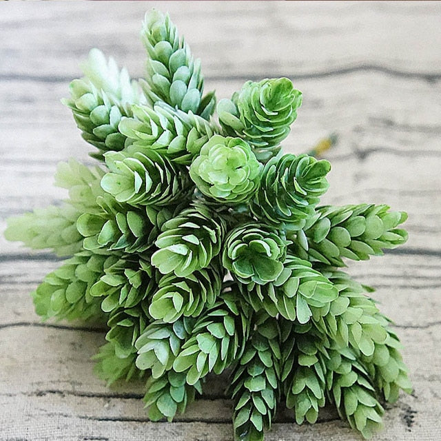 30 Heads/Bundle Pine Cone Simulation Pineapple Grass Artificial Plants DIY Home Vases for Decoration Fake Plastic Flower Pompon