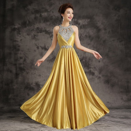 Evening Dress 2021 Free Shipping Floor-length Satin Sexy Formal Prom Party Gowns Elegant Long Evening Dresses