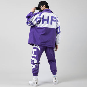 Streetwear Tracksuit Men Spring Sportswear Hip Hop Men&#39;s Sets Casual Male Track Suit Two Piece Set Jacket + Jogger Pants