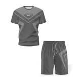 Tracksuit for Men Summer Shorts Sets Short Sleeve T-Shirt and Shorts Sets Casual Clothing Mens Sports Wear Gym Men Sweat Suits