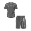 Summer Tracksuit for Men Shorts Sets 2021 New Gym Tshirt and Shorts Suit Sets Casual Clothing Men Sports Wear Mens Sweat Suits