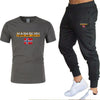 2021new brand men's T-shirt and trouser summer suit