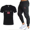 2021new brand men's T-shirt and trouser summer suit