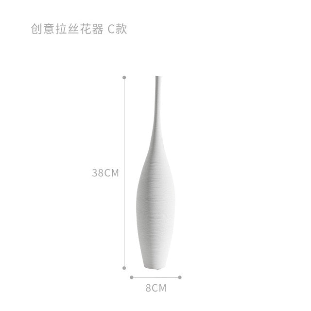 Jingdezhen Modern Handmade Art Zen Vase Ceramic Ornaments Decoration Vase Ceramic Decor Vases Tall Floor Vases for Living Room