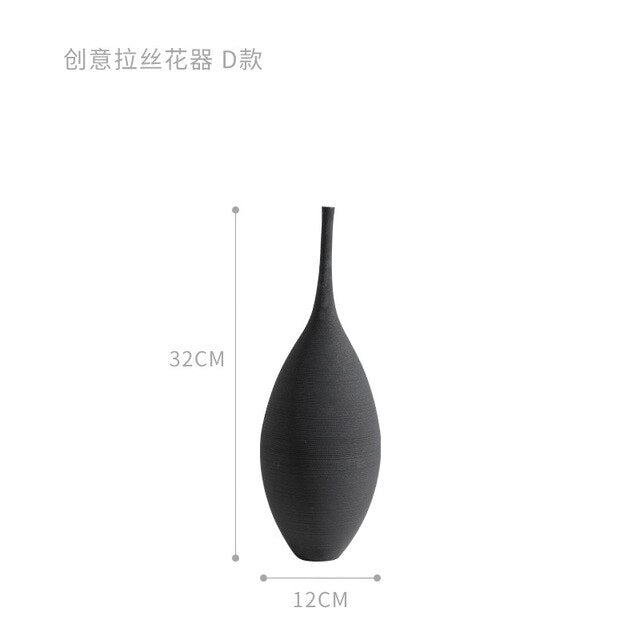 Jingdezhen Modern Handmade Art Zen Vase Ceramic Ornaments Decoration Vase Ceramic Decor Vases Tall Floor Vases for Living Room