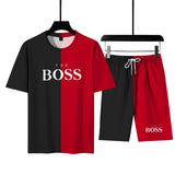 Brand Boss Summer Thin Men's  Sportswear Suit Two Piece