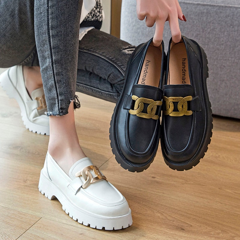 Black Platform Shoes Women's Loafers 2021 Spring Pumps Women's Spring Footwear Designer Heels Woman Sneakers Party Shoes Ladies