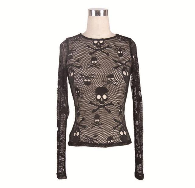 Casual Long Sleeve O Neck Top Black T-shirt