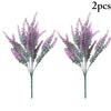 2pcs Lavender Wedding Decorative Flower Vase for Home Decor Artificial Flowers Grain Christmas Fake Plant