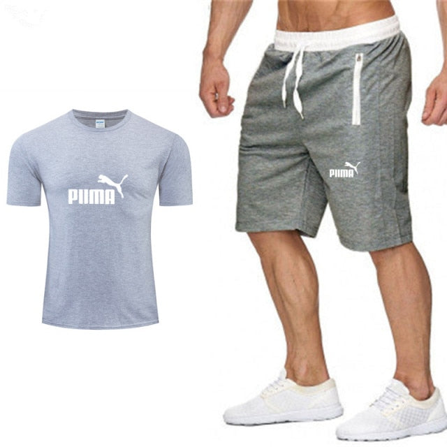 PUMA Leisure Men's Sportswear  Suit Short Sleeves  2 piece set