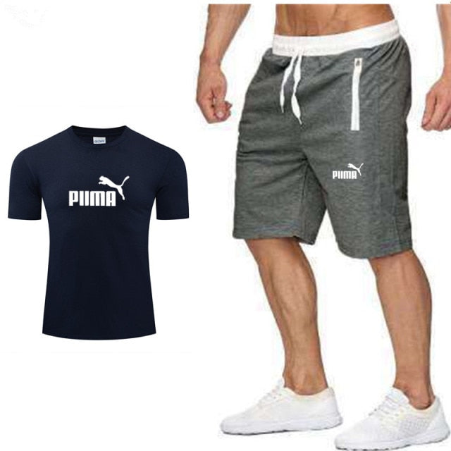 PUMA Leisure Men's Sportswear  Suit Short Sleeves  2 piece set