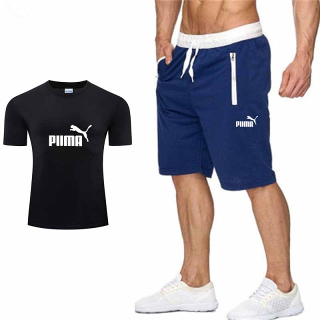 PUMA Leisure Men's Sportswear  Suit Short Sleeves  2 piece set