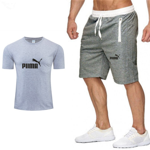 PUMA Leisure Men's Sportswear  Suit Short Sleeves  2 piece set