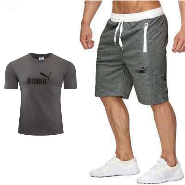 PUMA Leisure Men's Sportswear  Suit Short Sleeves  2 piece set