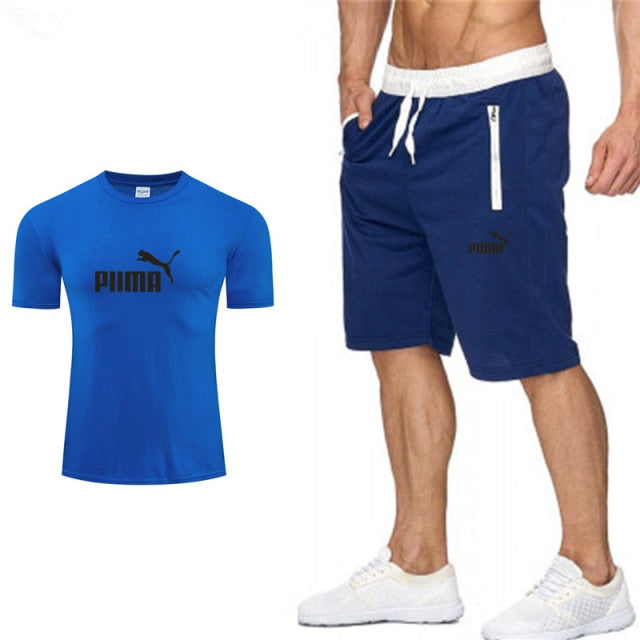 PUMA Leisure Men's Sportswear  Suit Short Sleeves  2 piece set