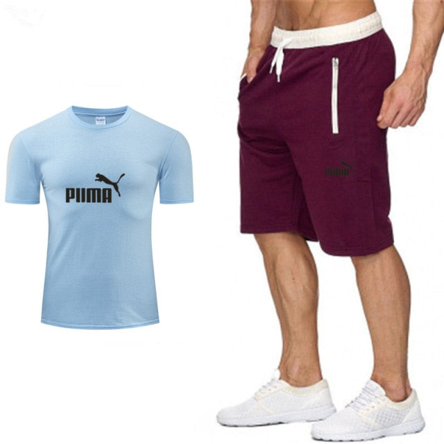 PUMA Leisure Men's Sportswear  Suit Short Sleeves  2 piece set