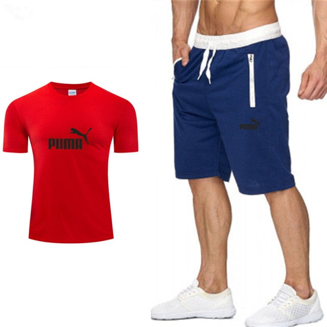 PUMA Leisure Men's Sportswear  Suit Short Sleeves  2 piece set