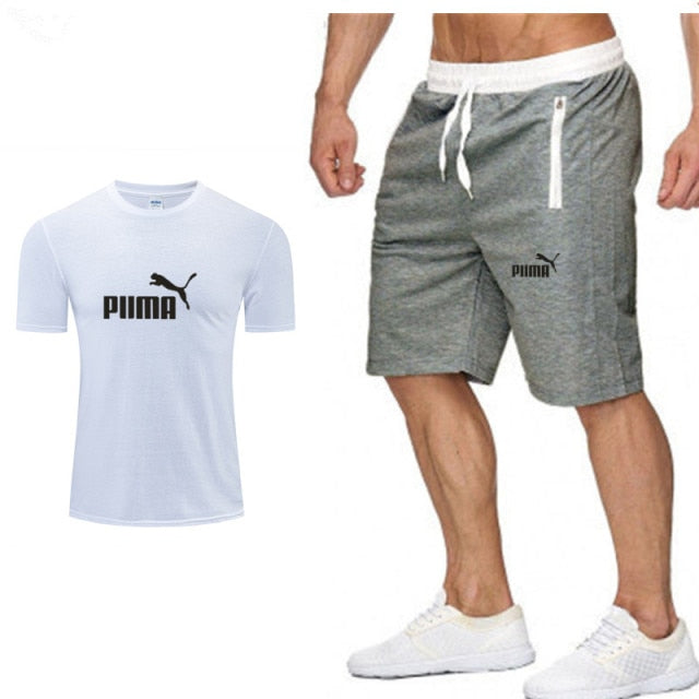 PUMA Leisure Men's Sportswear  Suit Short Sleeves  2 piece set