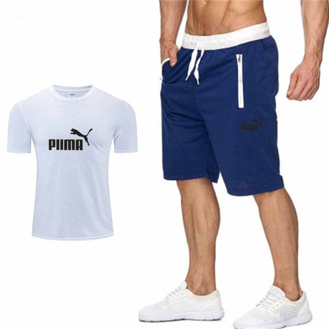 PUMA Leisure Men's Sportswear  Suit Short Sleeves  2 piece set