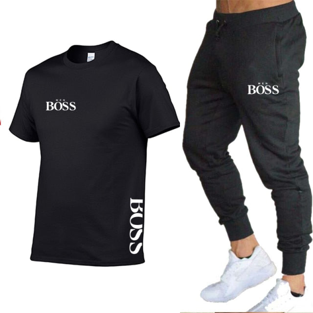 BOSS Brand Men's Track Suit Sportswear Track Suit Men's 2-Piece Set